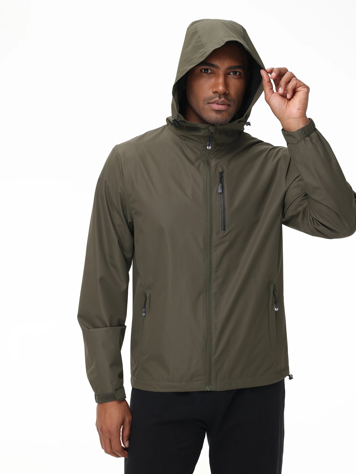 Waterproof Softshell Jacket Men, Lightweight Outdoor Jacket for Camping and Hiking