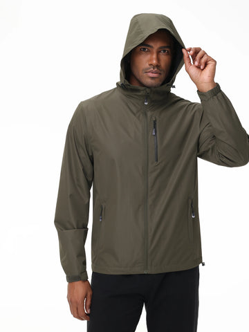 Waterproof Softshell Jacket Men, Lightweight Outdoor Jacket for Camping and Hiking