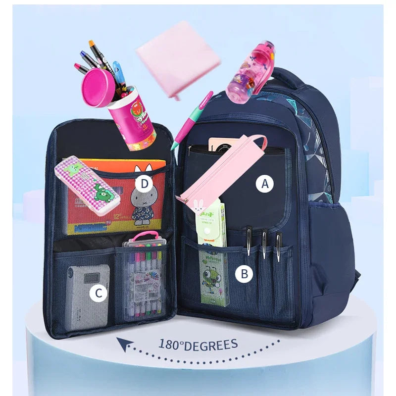 Skolaroo – Waterdichte schoolrugzak kind groep 3-6 – uniseks & ergonomisch