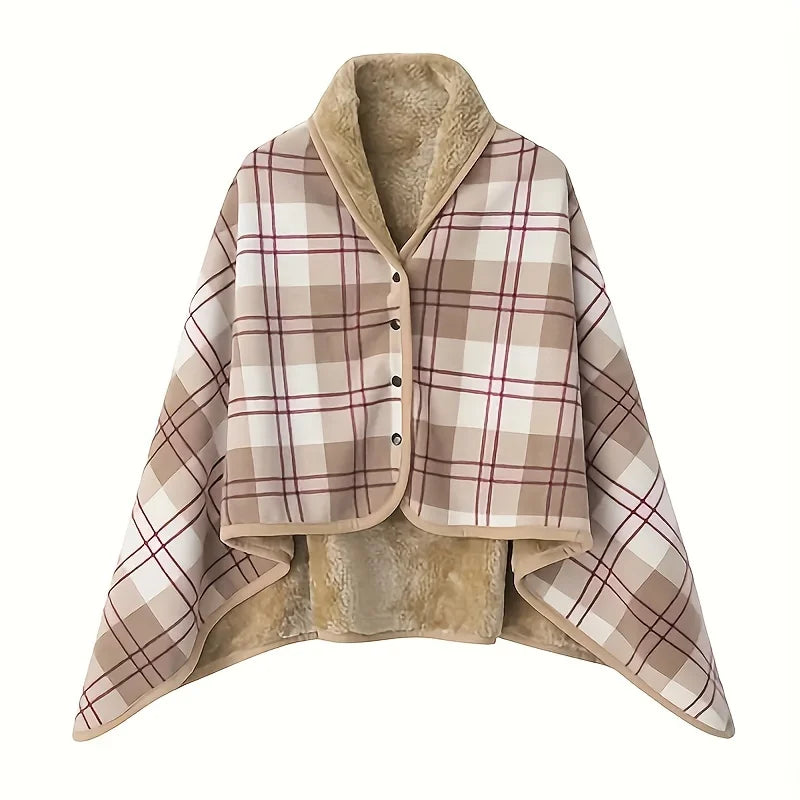 Flanella – Draagbare Flanellen Sjaal Deken One Size – Kantoor & Thuis