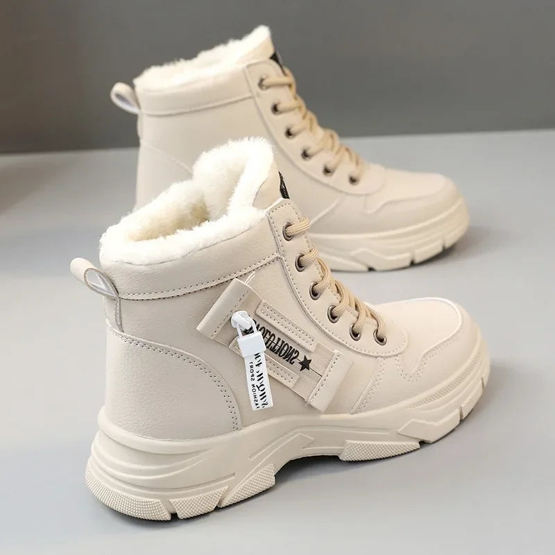 Elara – Botas de invierno para mujer impermeables con forro cálido y plataforma