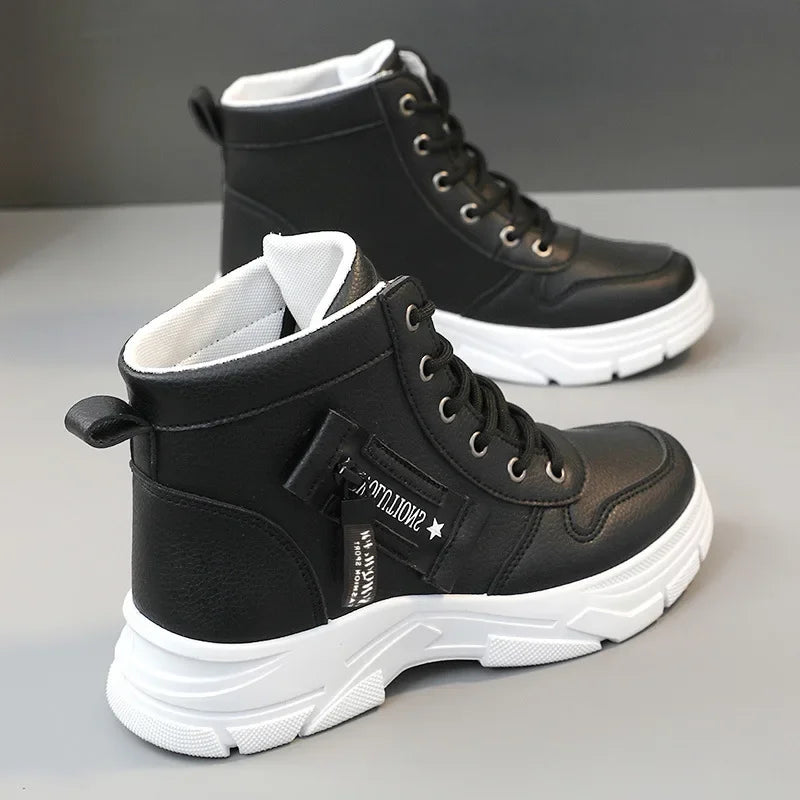 Elara – Botas de invierno para mujer impermeables con forro cálido y plataforma