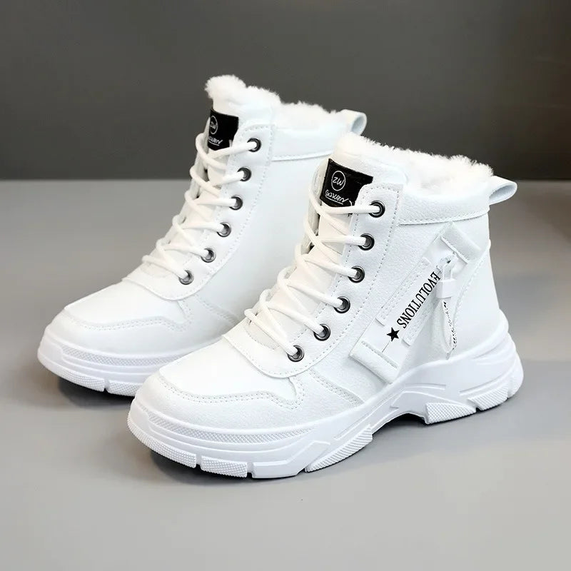 Elara – Botas de invierno para mujer impermeables con forro cálido y plataforma