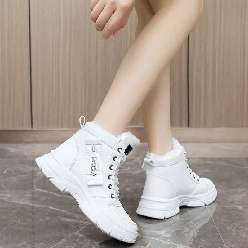 Elara – Botas de invierno para mujer impermeables con forro cálido y plataforma