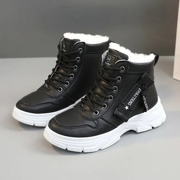 Elara – Botas de invierno para mujer impermeables con forro cálido y plataforma