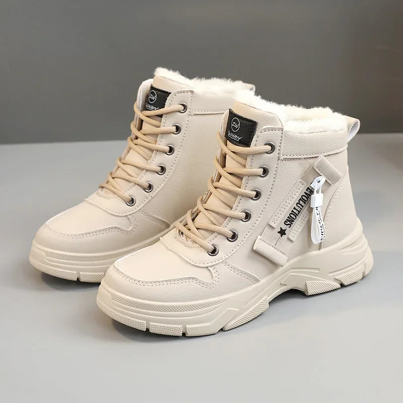 Elara – Botas de invierno para mujer impermeables con forro cálido y plataforma