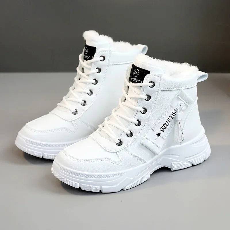 Elara – Botas de invierno para mujer impermeables con forro cálido y plataforma