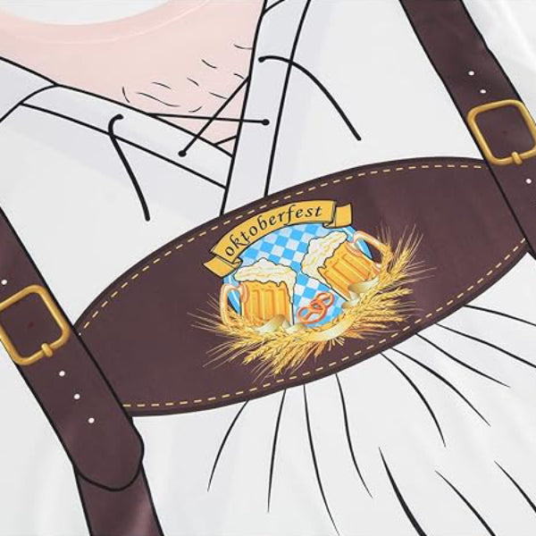 Wiesngaudi – T-Shirt met Lederhosen-Print – Jouw Feestticket naar de Wiesn