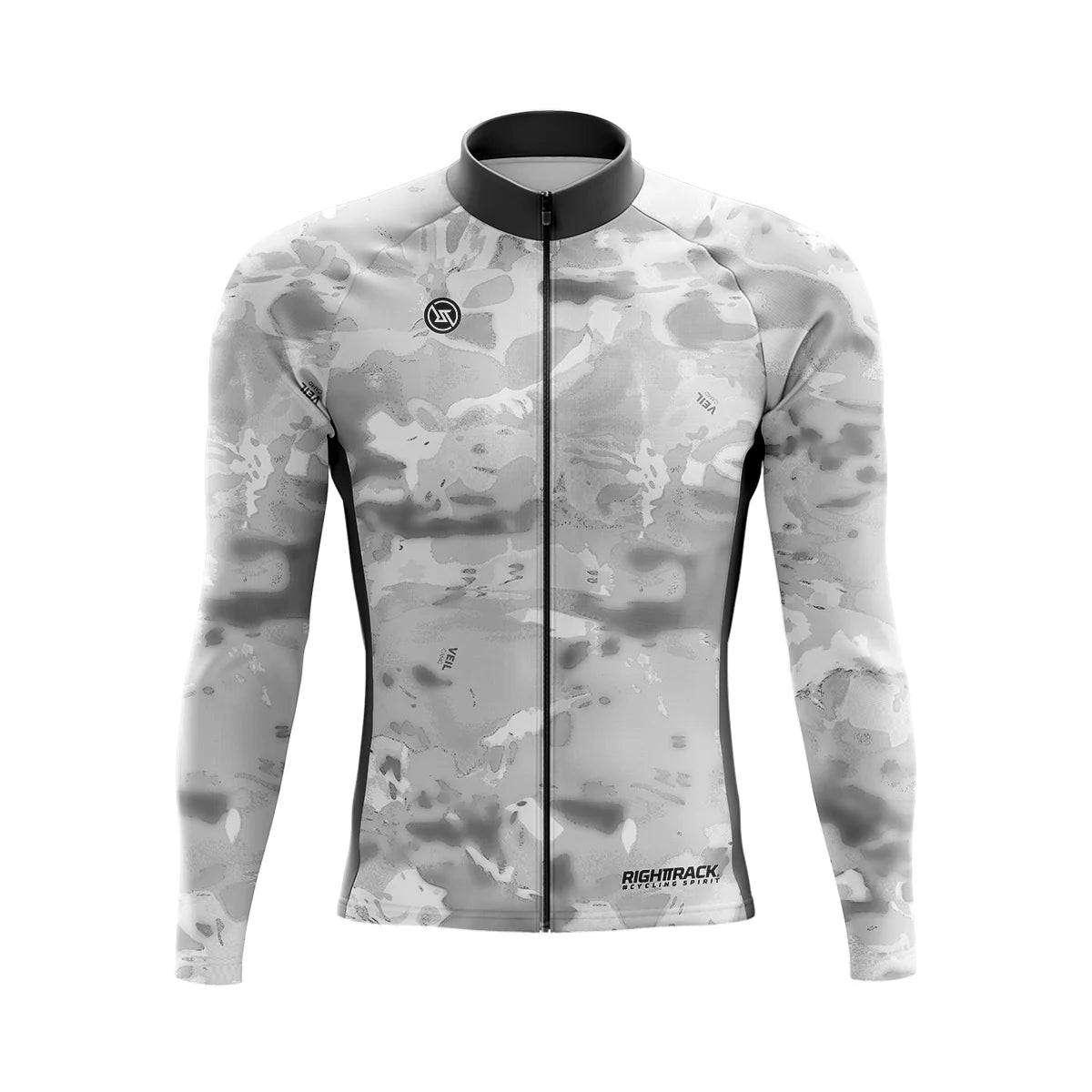 Ravex Winter Wielrenshirt Heren – Ademend Fleece MTB Shirt met Lange Mouwen & Camo Design
