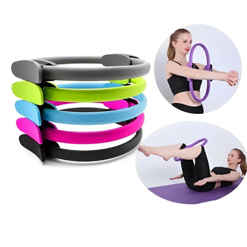 Yoga Pilates Ring for Women - Elastic Pilates Circle for Home Use and Strength Training