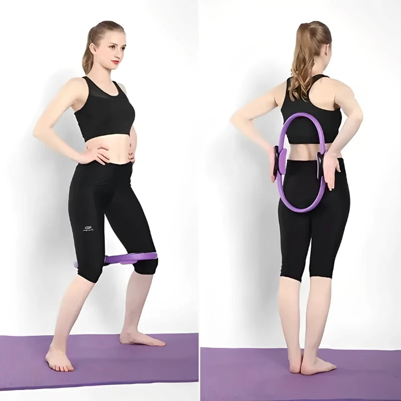 Yoga Pilates Ring for Women - Elastic Pilates Circle for Home Use and Strength Training