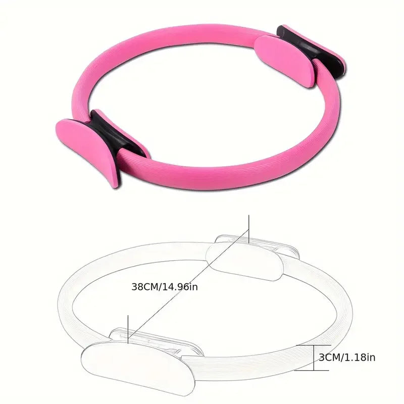 Yoga Pilates Ring for Women - Elastic Pilates Circle for Home Use and Strength Training