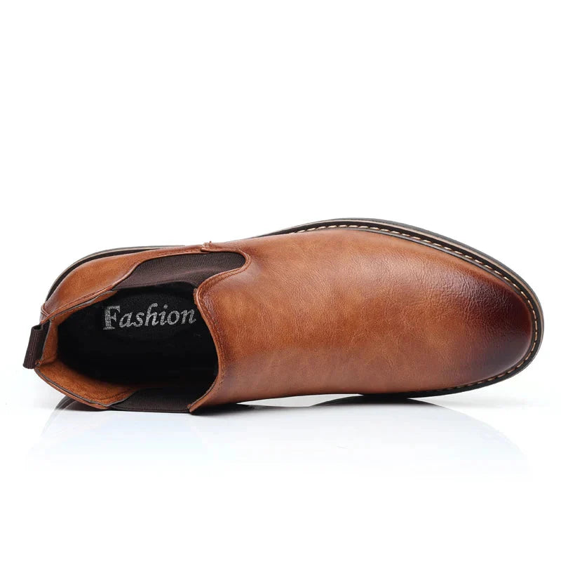 Lomond – Heren Chelsea Boots van PU leer in retro stijl, comfortabel