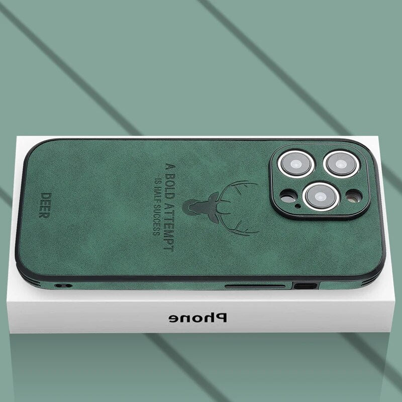 Deer – iPhone-hoes echt leer & schokbestendig – stijlvol en slank design