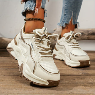 Zara – Dames Sneakers met Hoge zool, Synthetisch leer voor Dagelijks Gebruik