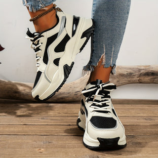 Zara – Dames Sneakers met Hoge zool, Synthetisch leer voor Dagelijks Gebruik