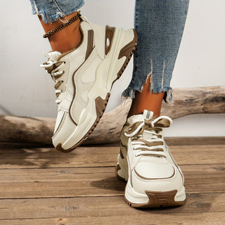 Zara – Dames Sneakers met Hoge zool, Synthetisch leer voor Dagelijks Gebruik