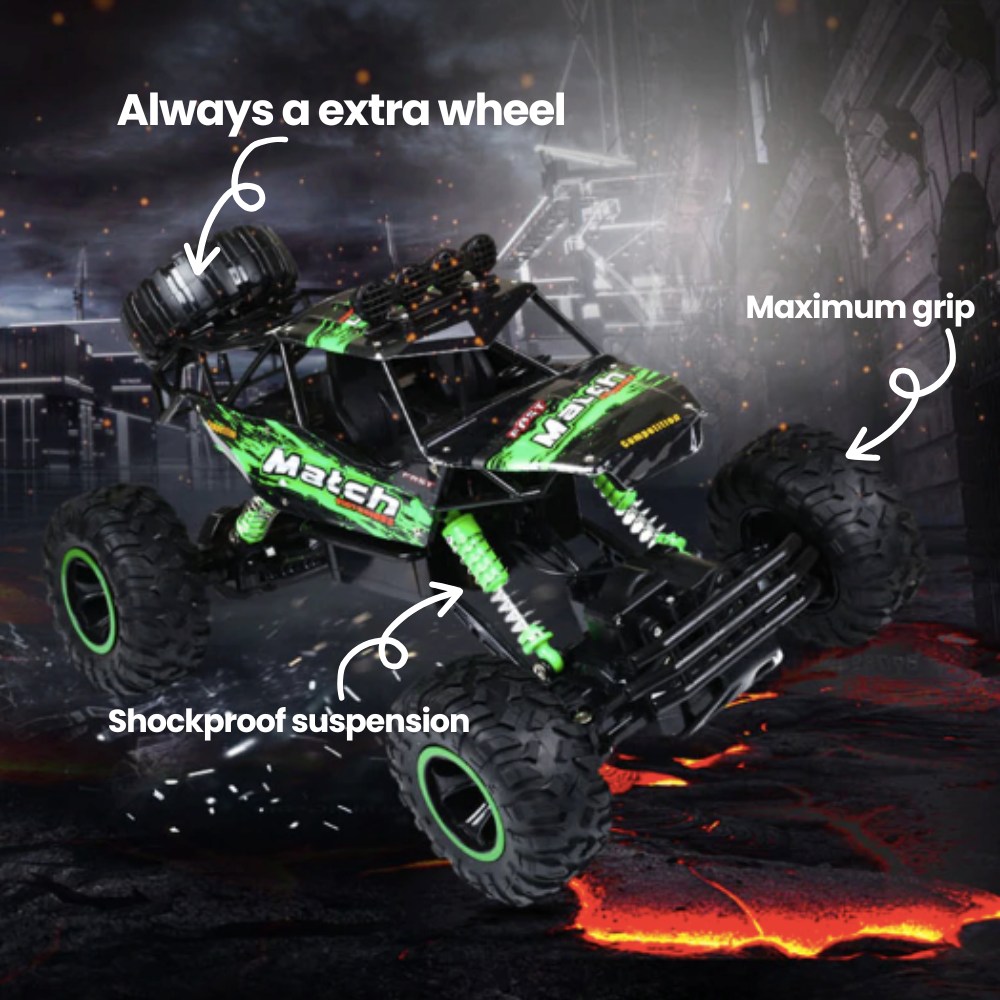 Beasttrek X4 RC Auto 4x4 – Offroad op 2,4 GHz met 50m Bereik & Schokdemping