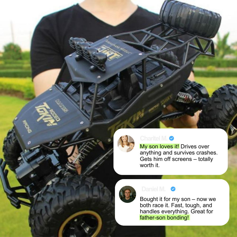 Beasttrek X4 RC Auto 4x4 – Offroad op 2,4 GHz met 50m Bereik & Schokdemping