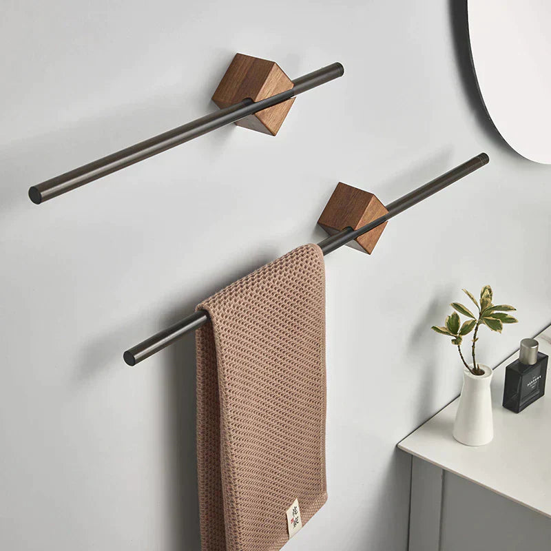BadeWunder Handdoekhouder - Stijlvolle en Mainimalistische Badkameraccessoire