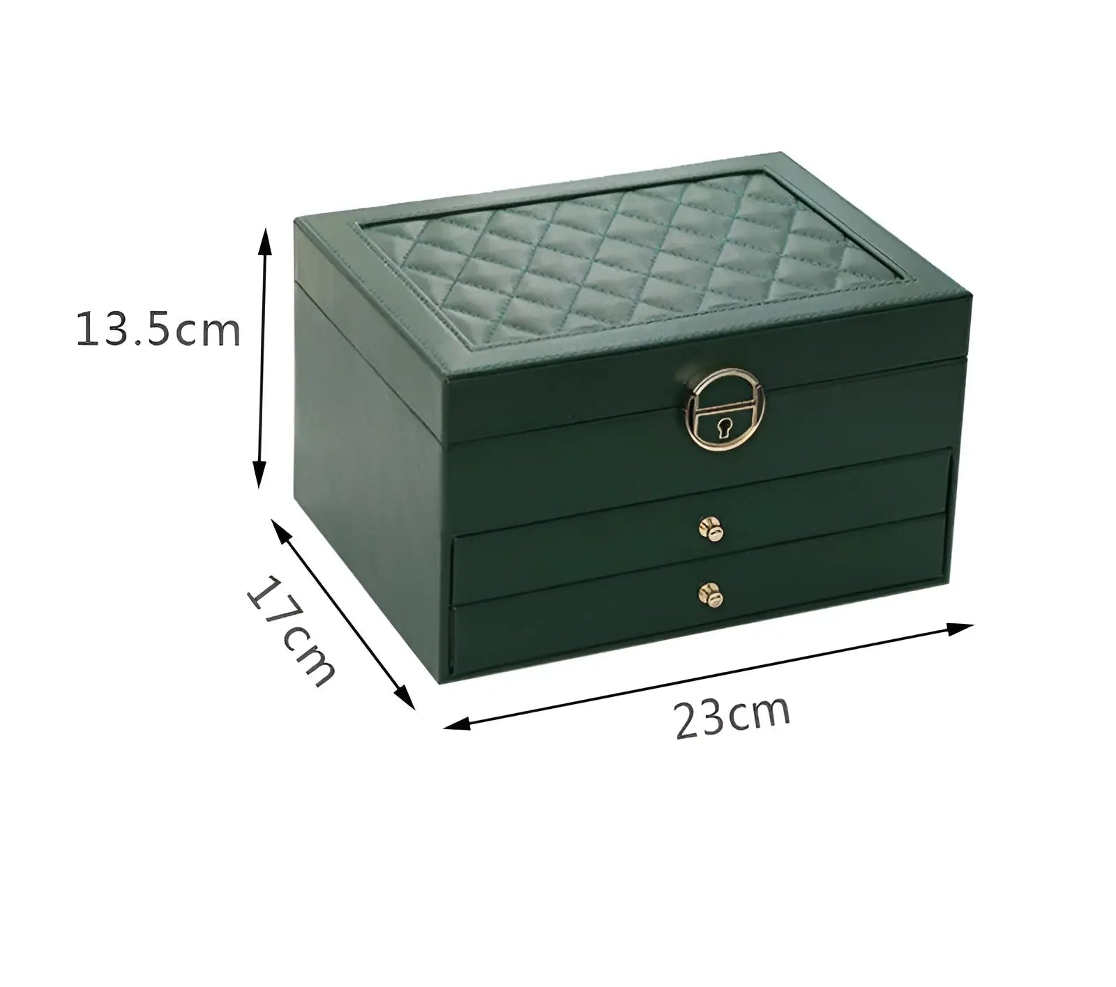 EleganceBox – Luxe meerlaagse sieradendoos van PU-leer