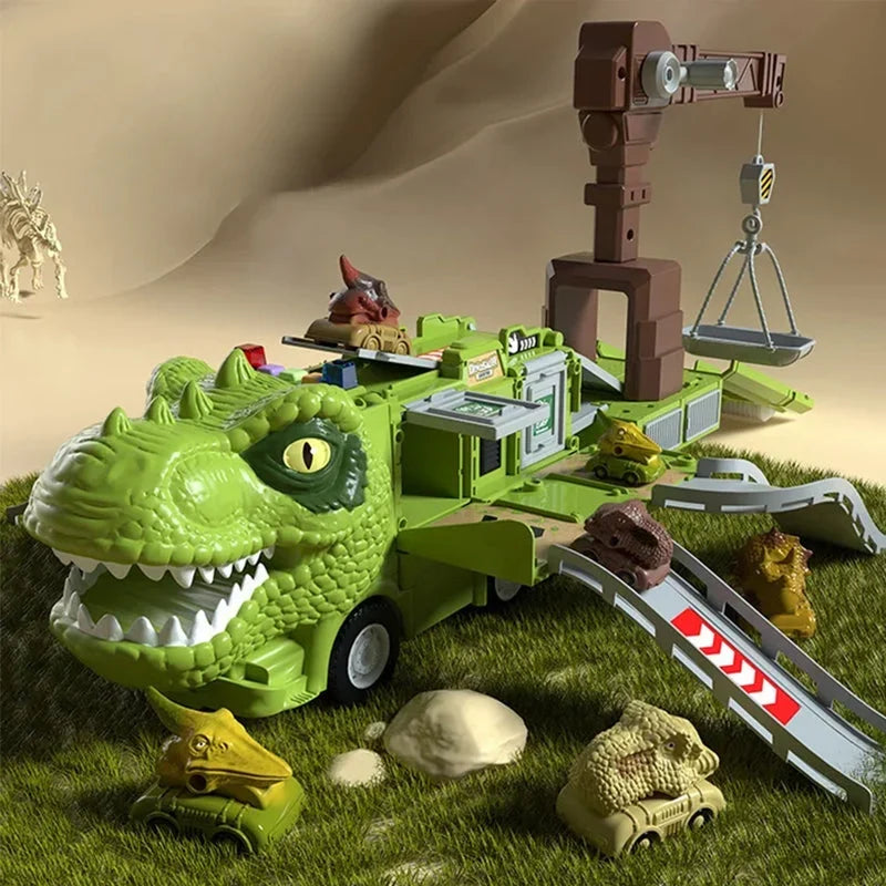 Melzano DinoQuest | Opvouwbare Dinosaurus Vrachtwagen