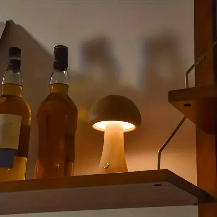 Melzano CozyGlow | Unique wireless mushroom lamp