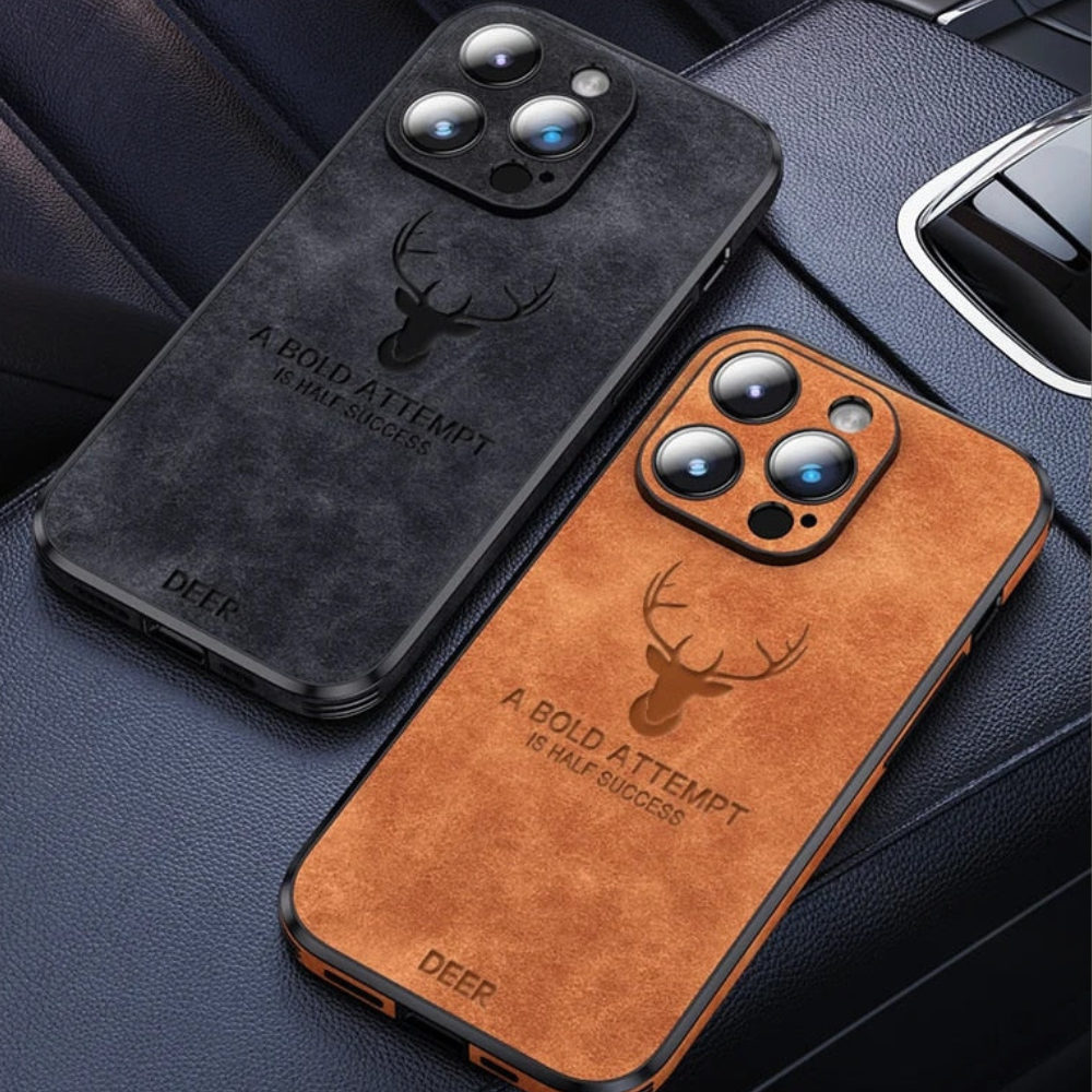 Deer – iPhone-hoes echt leer & schokbestendig – stijlvol en slank design