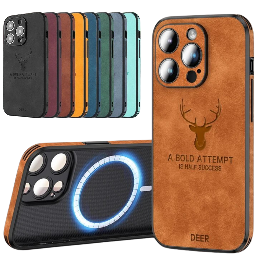 Deer – iPhone-hoes echt leer & schokbestendig – stijlvol en slank design