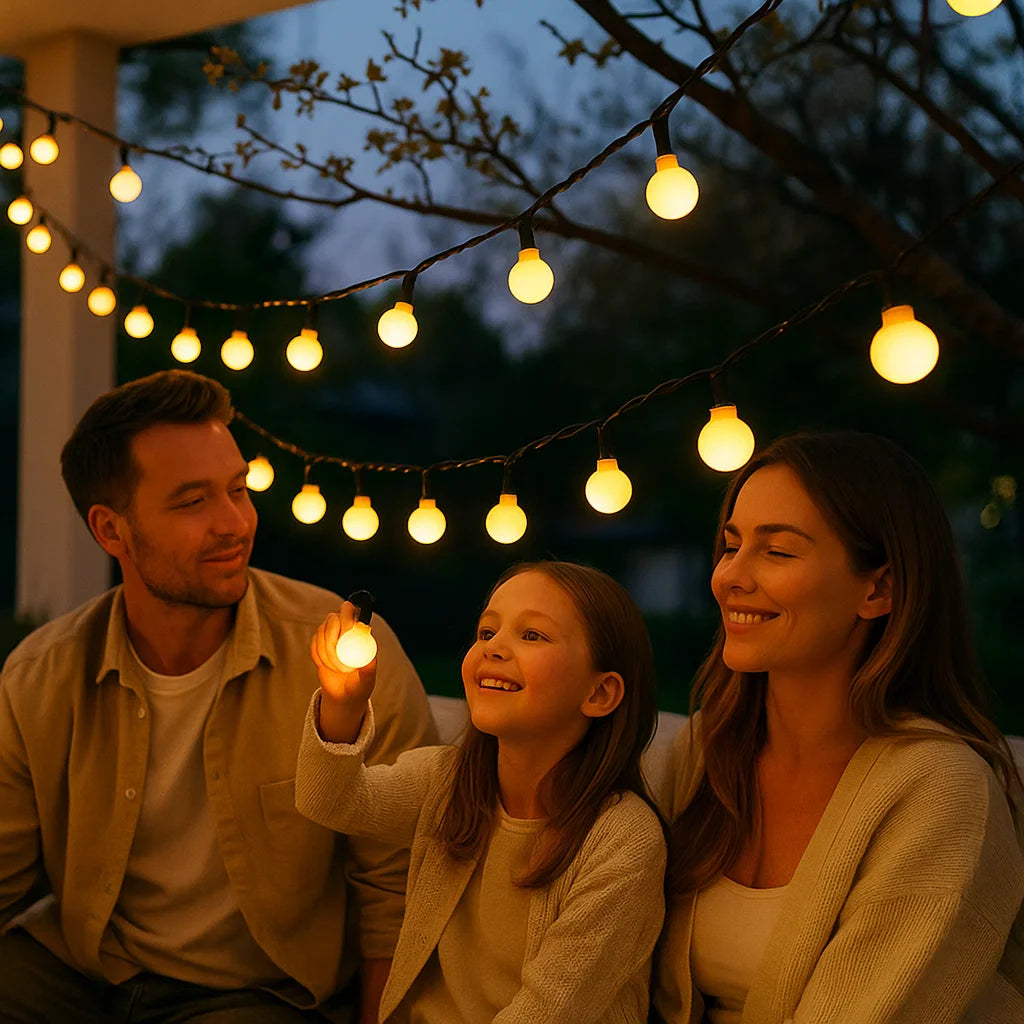 Lumosol Solar Light String – 10m Colorful LED Outdoor Lighting IP65