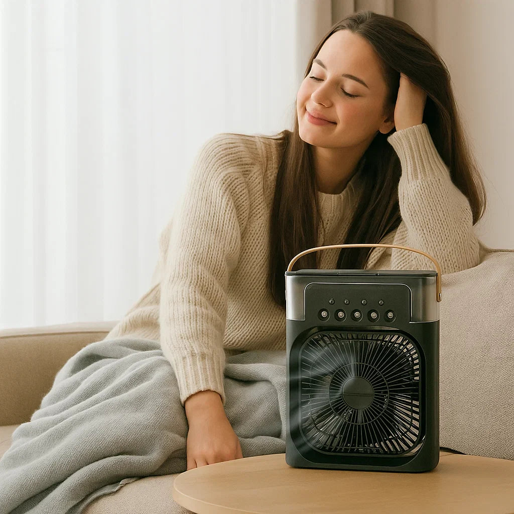 Frionix Mini Airco – Draagbare Verdampingskoeler met Accu & USB