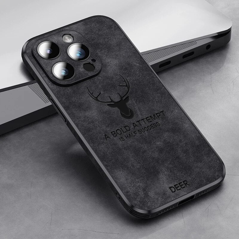 Deer – iPhone-hoes echt leer & schokbestendig – stijlvol en slank design