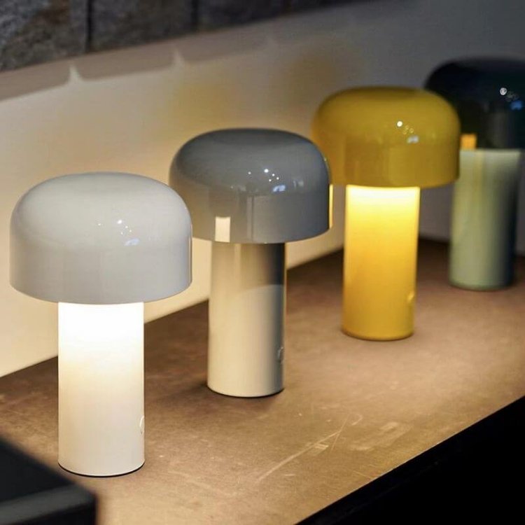 Melzano HaloGleam | Paddestoel Oplaadbare Tafellamp