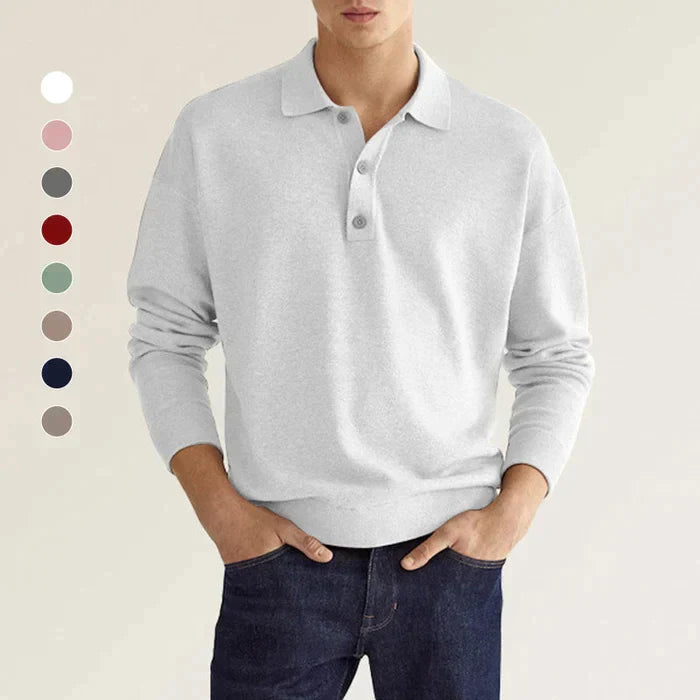 Stijlvol Long-Sleeve Poloshirt