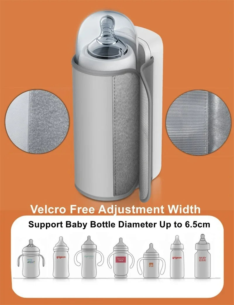 WarmEase Flessenwarmer – Draagbare Babyflessenverwarmer met Slimme Temperatuurregeling voor Altijd Perfecte Voeding