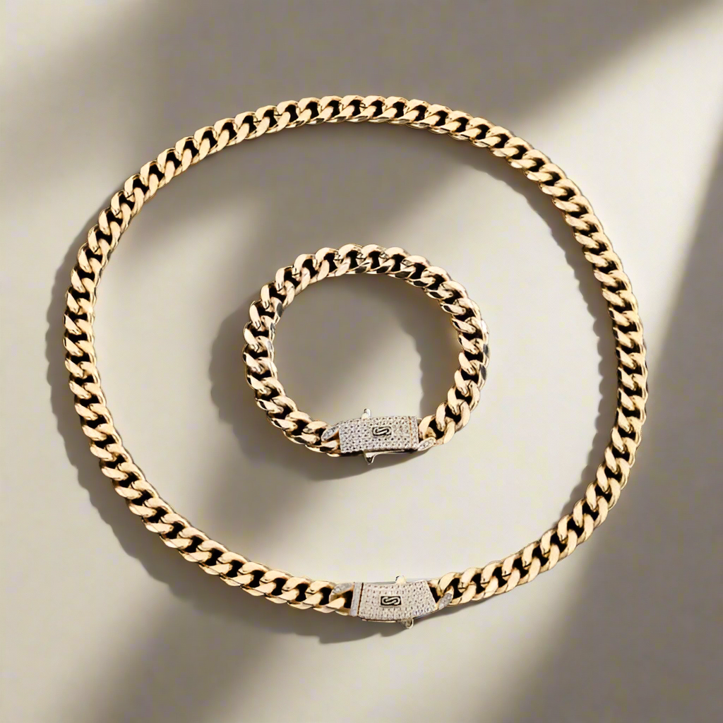 Elegante Sieradenset | Roestvrijstalen Ketting, Armband & Ring