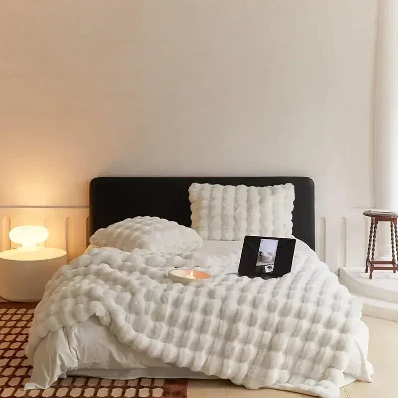 VeluLuxe – Winter draagbare deken van imitatiebont – zacht & stijlvol