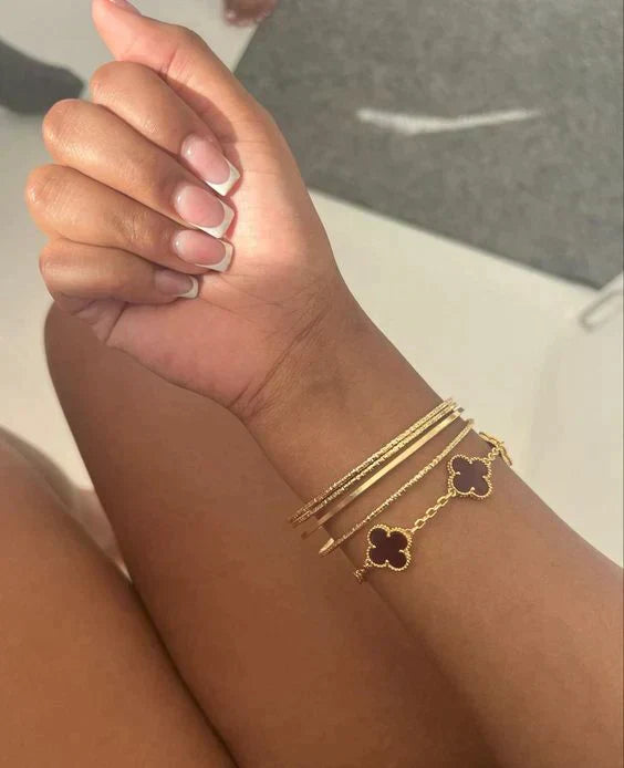 Solmara – Armband zwart verguld 18K roestvrij staal – modern voor dames