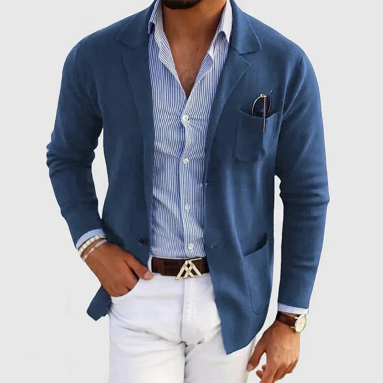 Lorenzo men's blazer – elegant and casual with notch lapel and buttons