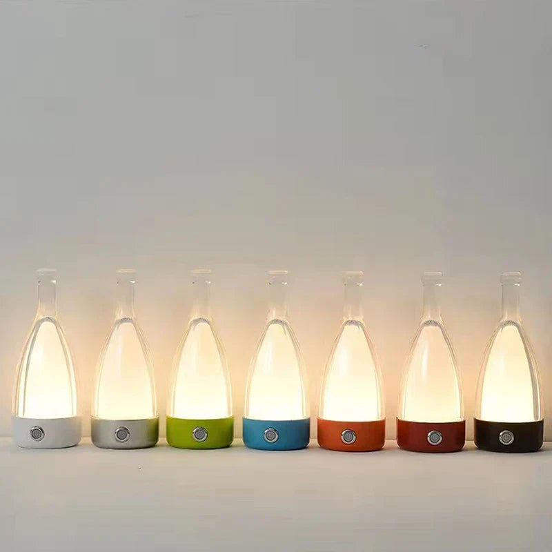 VinoGlow | Rechargeable Table Lamp in Wine Bottle Design