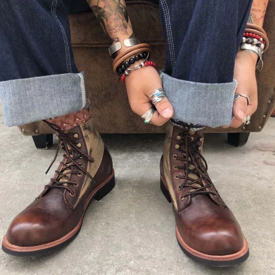 AlpenHeritage – Haferl Sneakers Bernard – Handmade Retro Ankle Boots