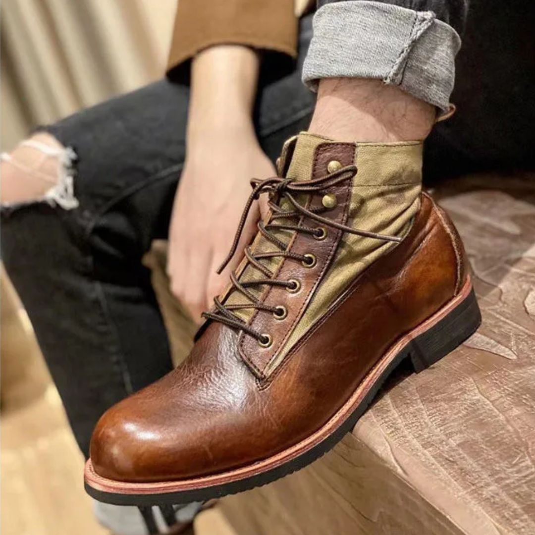 AlpenHeritage – Haferl Sneakers Bernard – Handmade Retro Ankle Boots