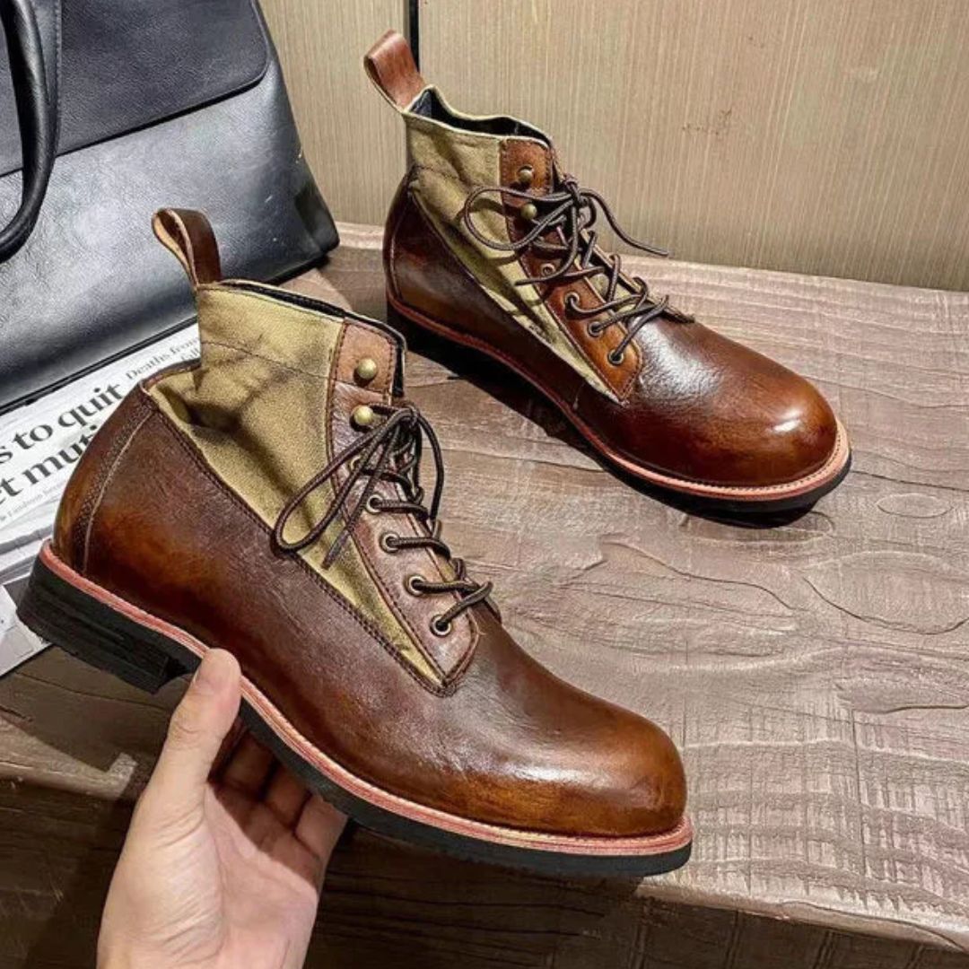 AlpenHeritage – Haferl Sneakers Bernard – Handmade Retro Ankle Boots
