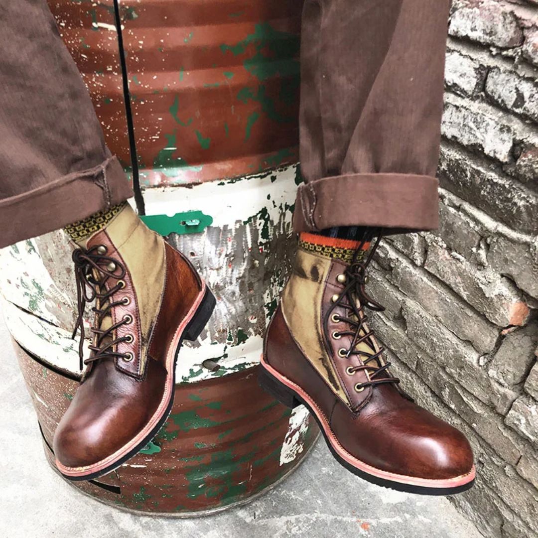 AlpenHeritage – Haferl Sneakers Bernard – Handmade Retro Ankle Boots