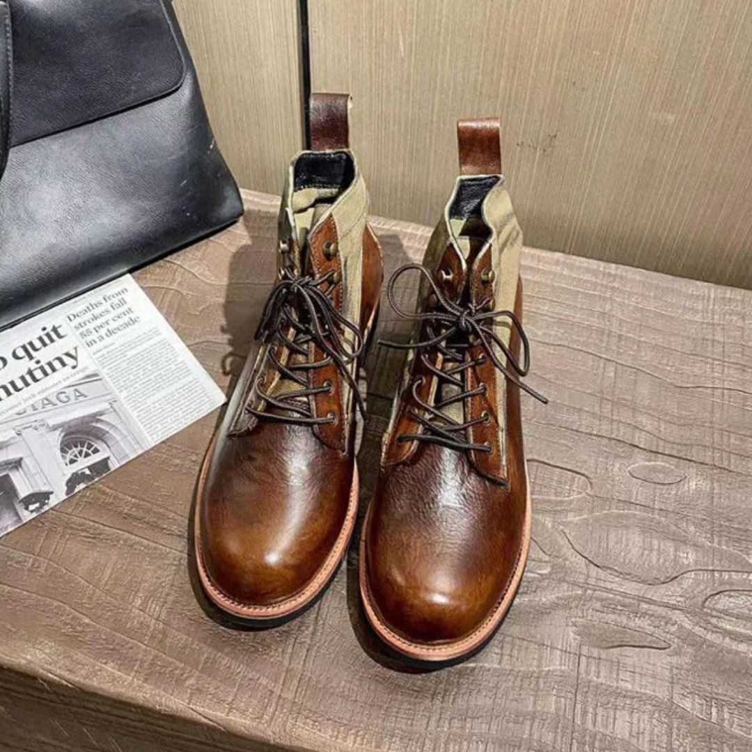 AlpenHeritage – Haferl Sneakers Bernard – Handmade Retro Ankle Boots