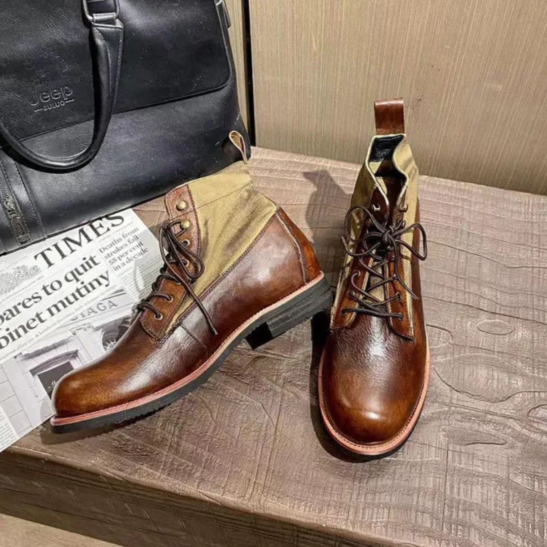 AlpenHeritage – Haferl Sneakers Bernard – Handmade Retro Ankle Boots