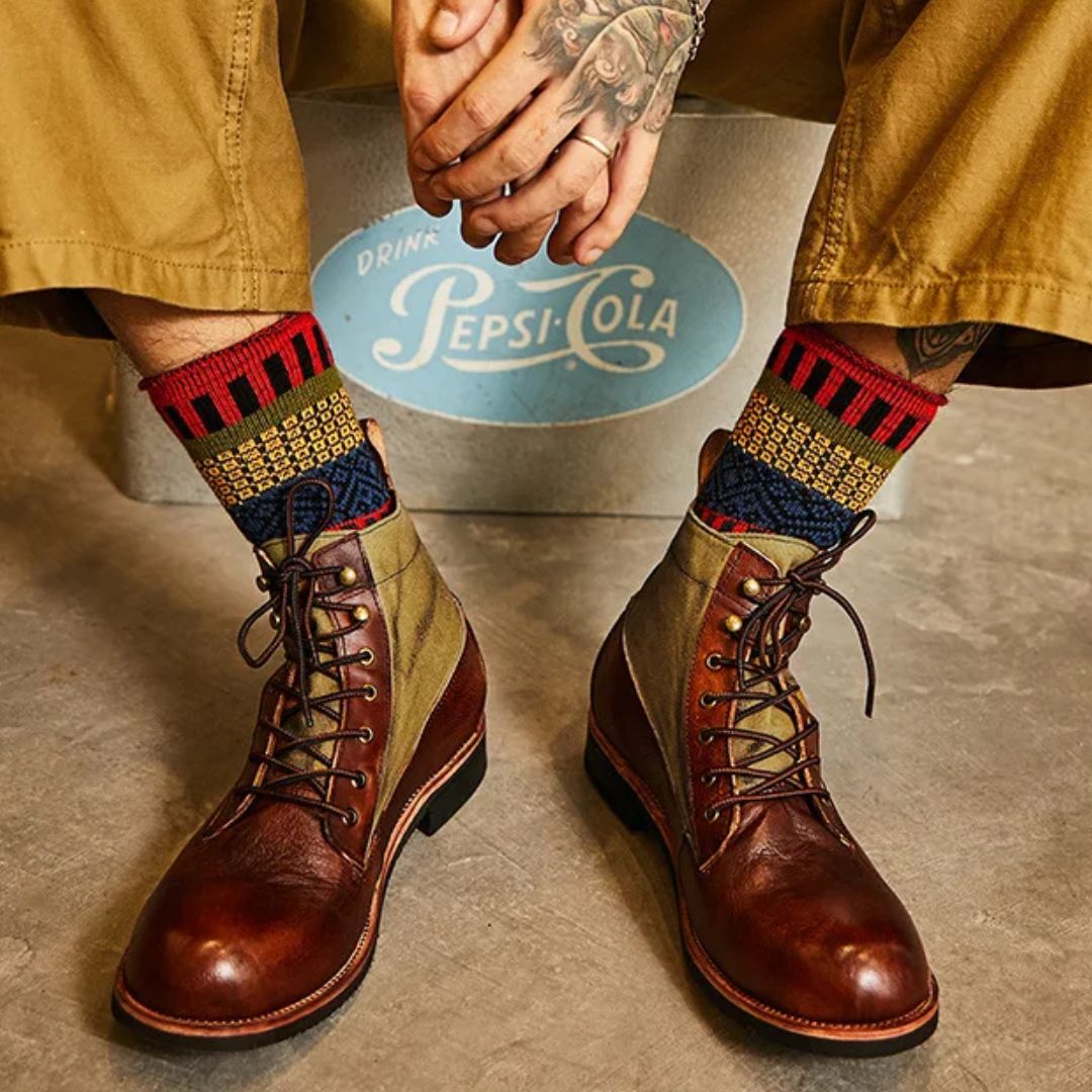 AlpenHeritage – Haferl Sneakers Bernard – Handmade Retro Ankle Boots