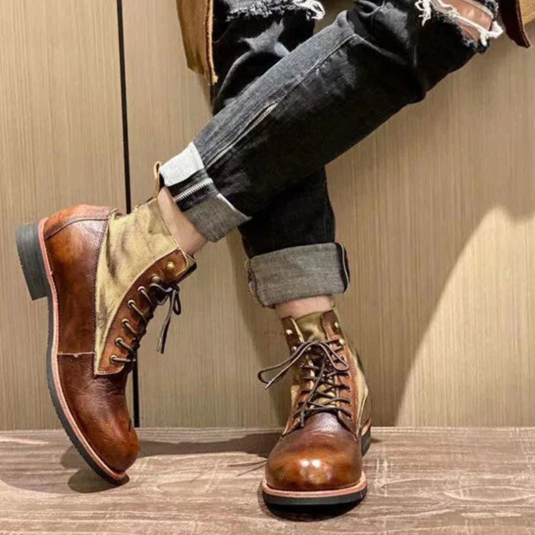 AlpenHeritage – Haferl Sneakers Bernard – Handmade Retro Ankle Boots