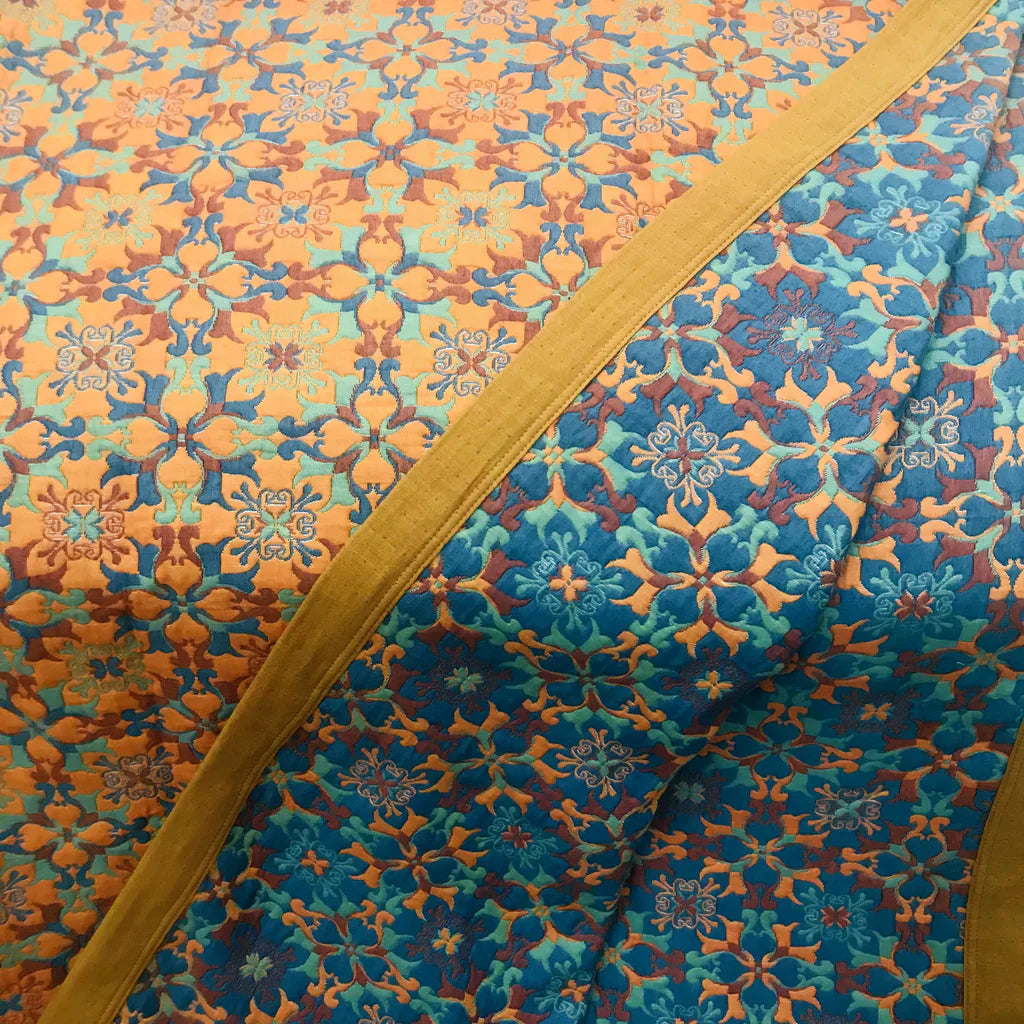 TerraLoom – Cotton duvet six layers orange-blue – Bedroom