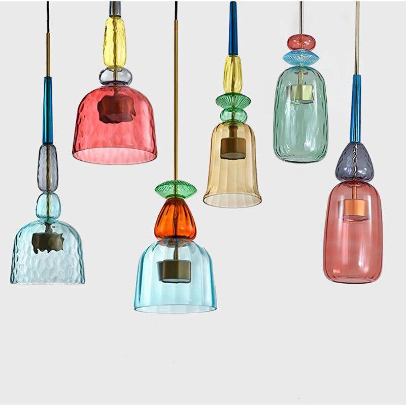 LumaSofia – Colorful ceiling lamp with colored glass and LED